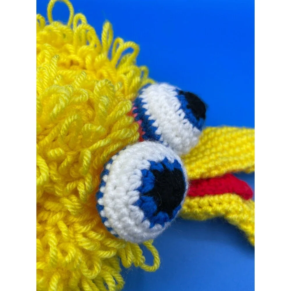 Sesame Street Big Bird Knit Toddler Baby Beanie Winter Hat Cap